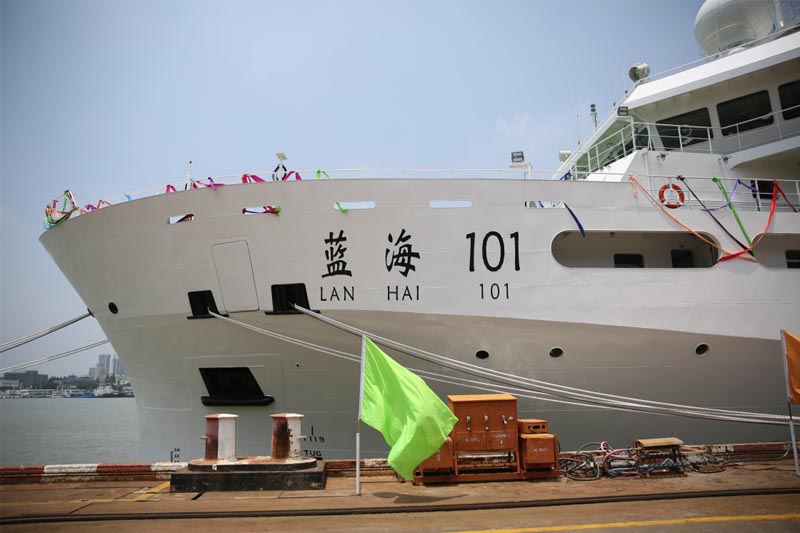 我國最大兩艘海洋漁業綜合科學調查船正式交付使用